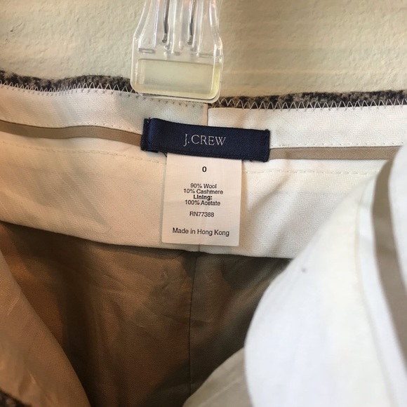 J.Crew wool skirt size 0 Brown - Picture 3 of 3